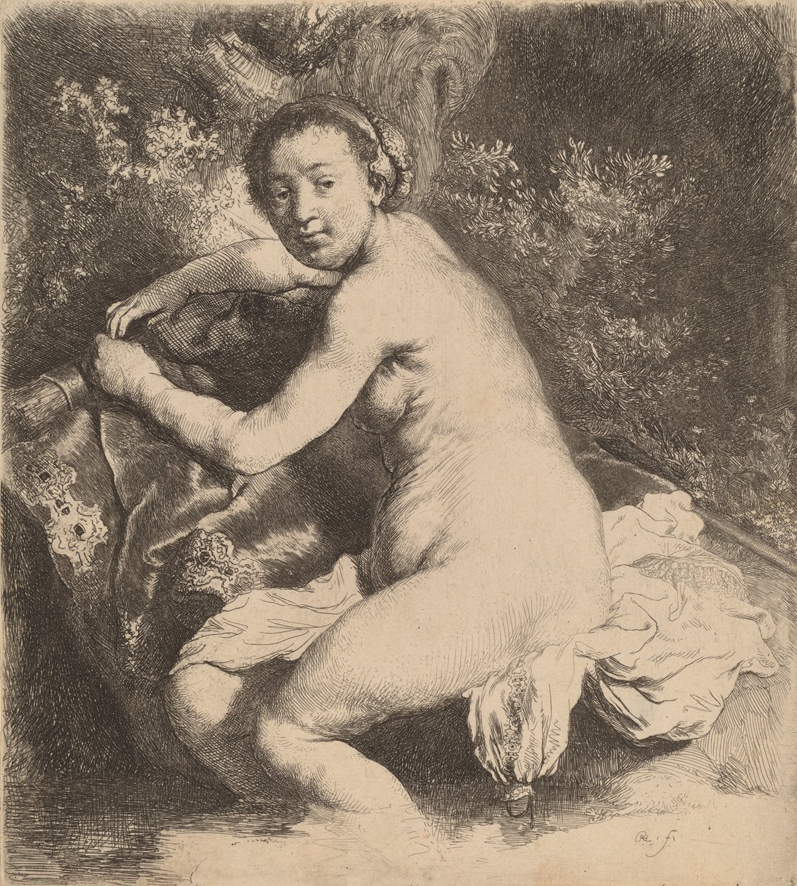Diana beim Bad, ca. 1631 von Rembrandt van Rijn