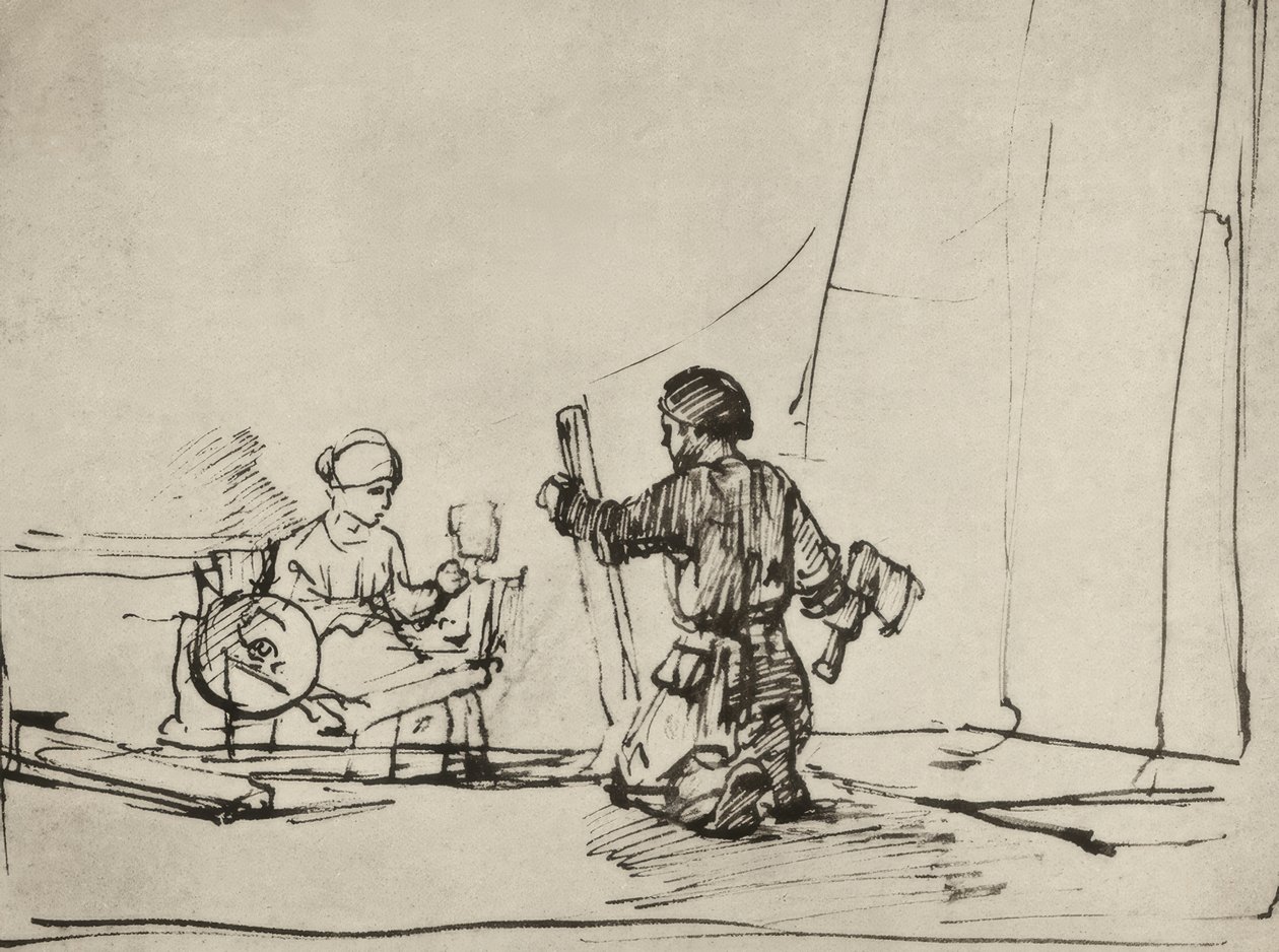 Die Heilige Familie in der Werkstatt von Rembrandt van Rijn