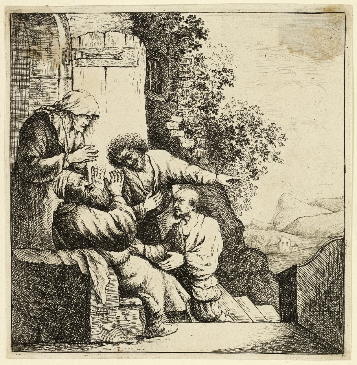 Josephs Mantel wird zu Jakob gebracht von Rembrandt van Rijn