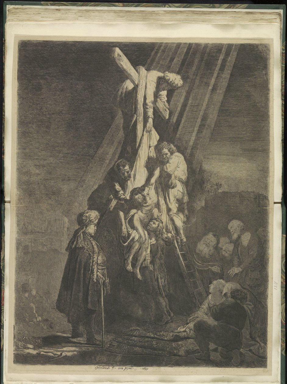 Kreuzabnahme: zweite Platte von Rembrandt van Rijn