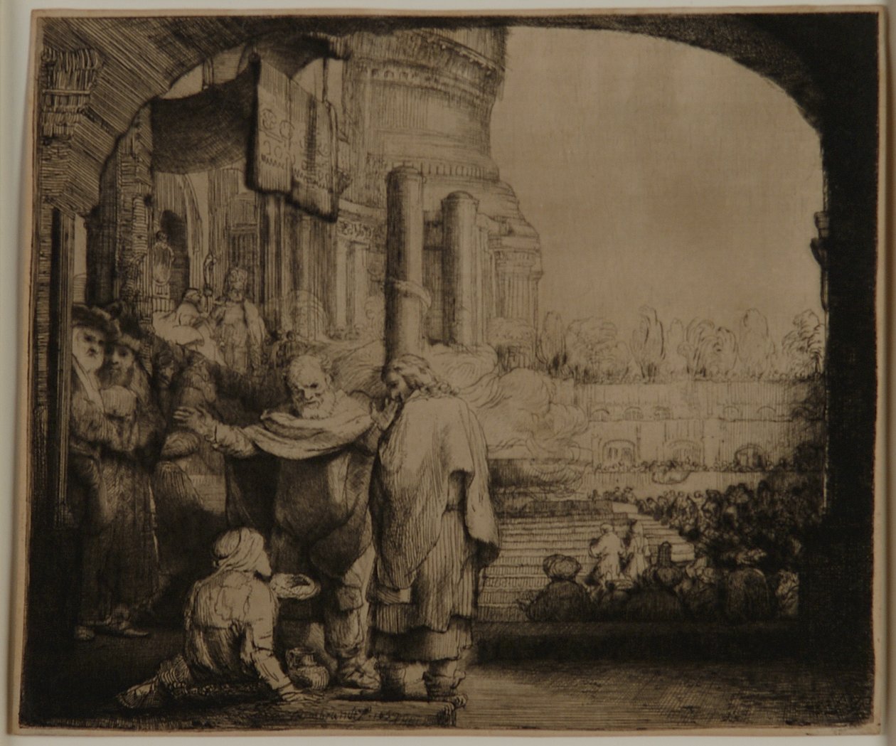 Petrus und Johannes am Tempeltor von Rembrandt van Rijn