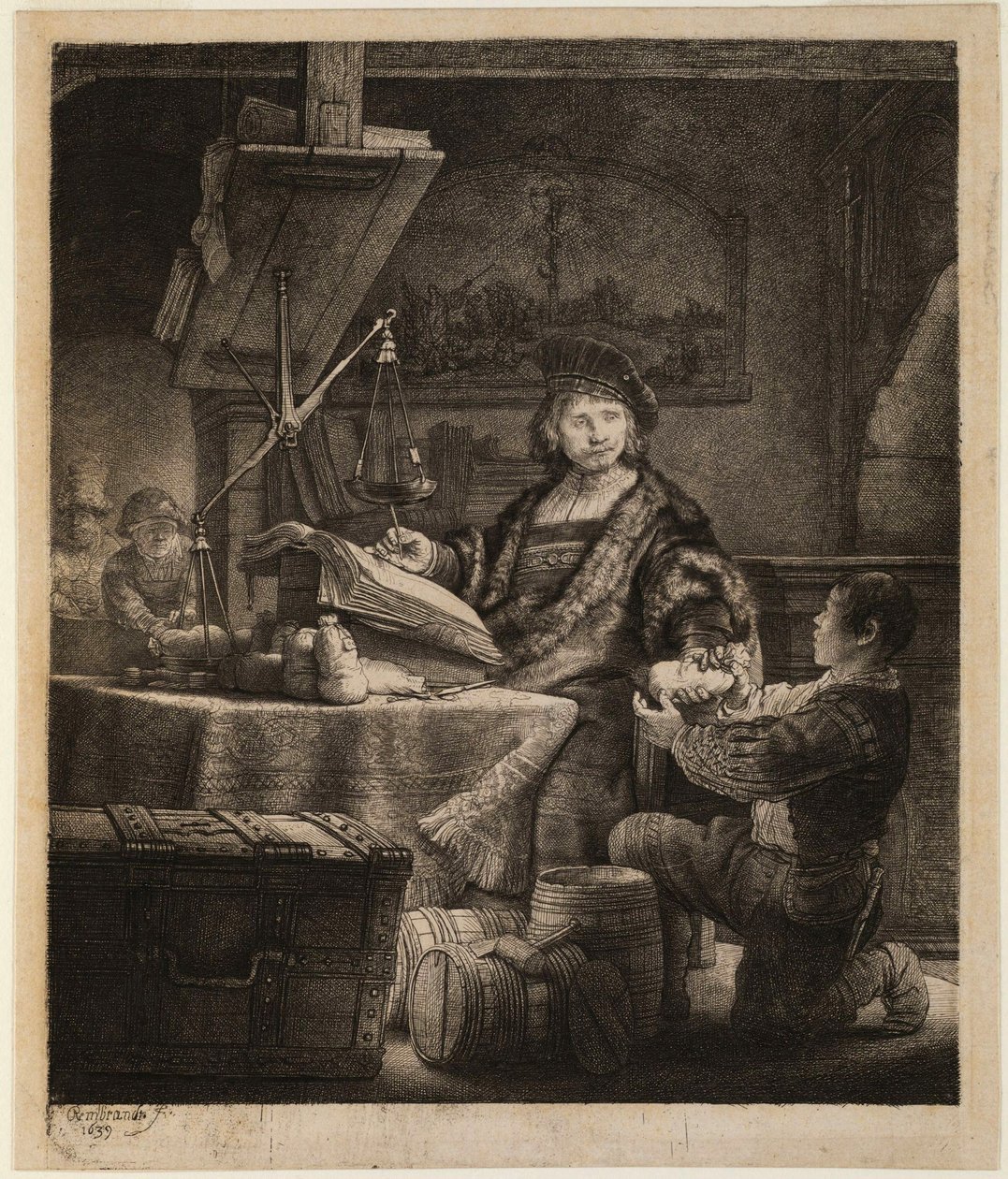 Porträt des Goldwägers Jan Uytenbogaert von Rembrandt van Rijn