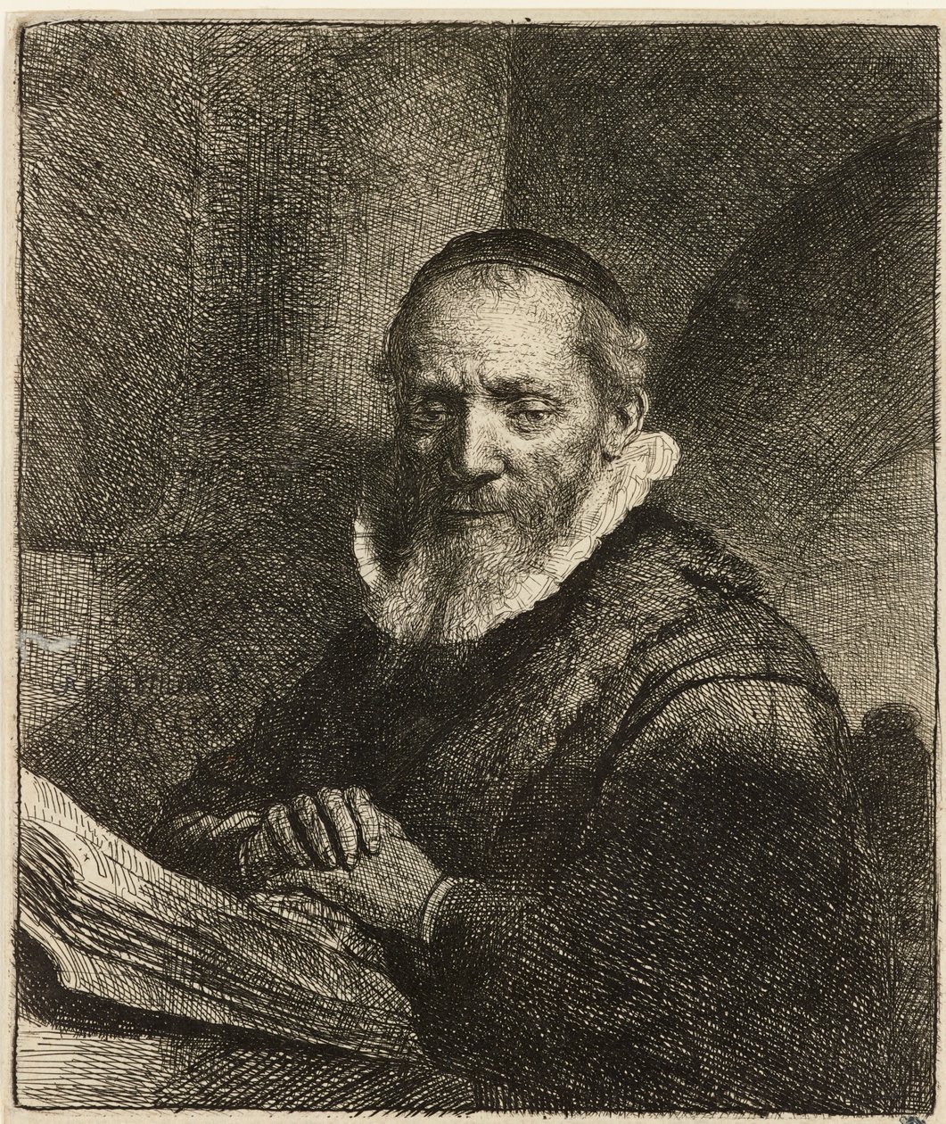 Porträt von Jan Cornelis Sylvius, Prediger, 1633 von Rembrandt van Rijn