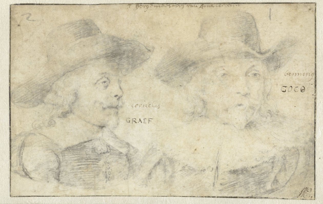 Porträts von Cornelis de Graeff und Frans Banningh Cocq von Rembrandt van Rijn