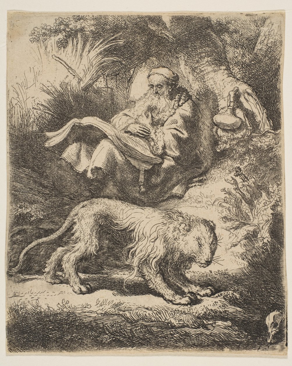 Der heilige Hieronymus beim Lesen, 1634 von Rembrandt van Rijn