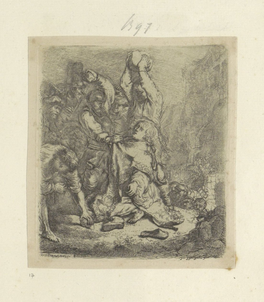 Steinigung des Stephanus (Serie) von Rembrandt van Rijn