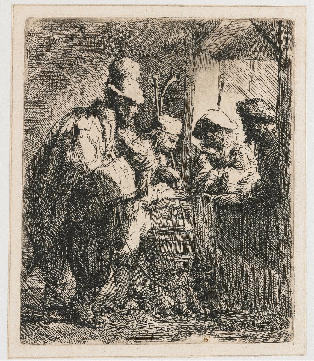 Spaziermusiker von Rembrandt van Rijn