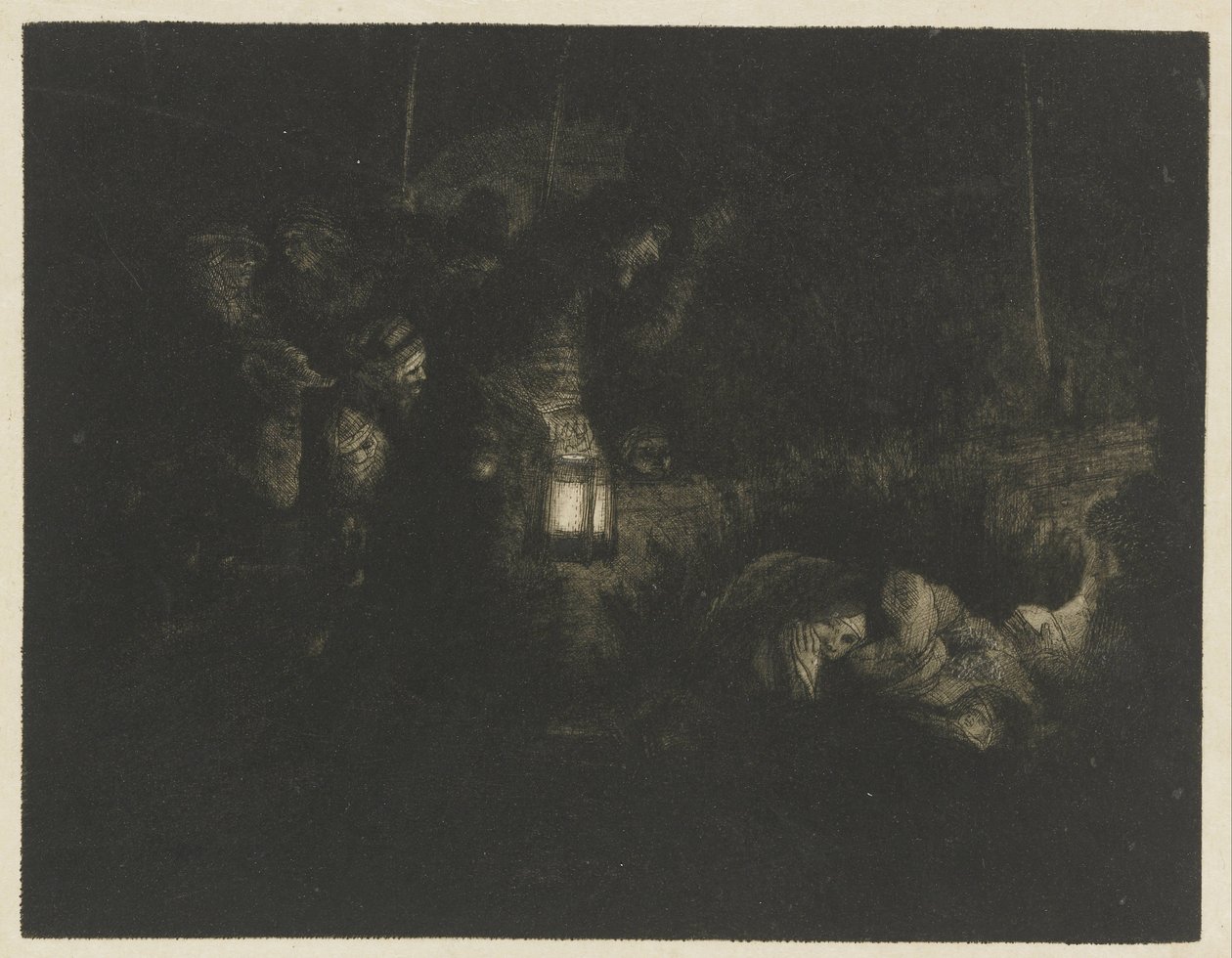 Die Anbetung der Hirten: ein Nachtstück von Rembrandt van Rijn