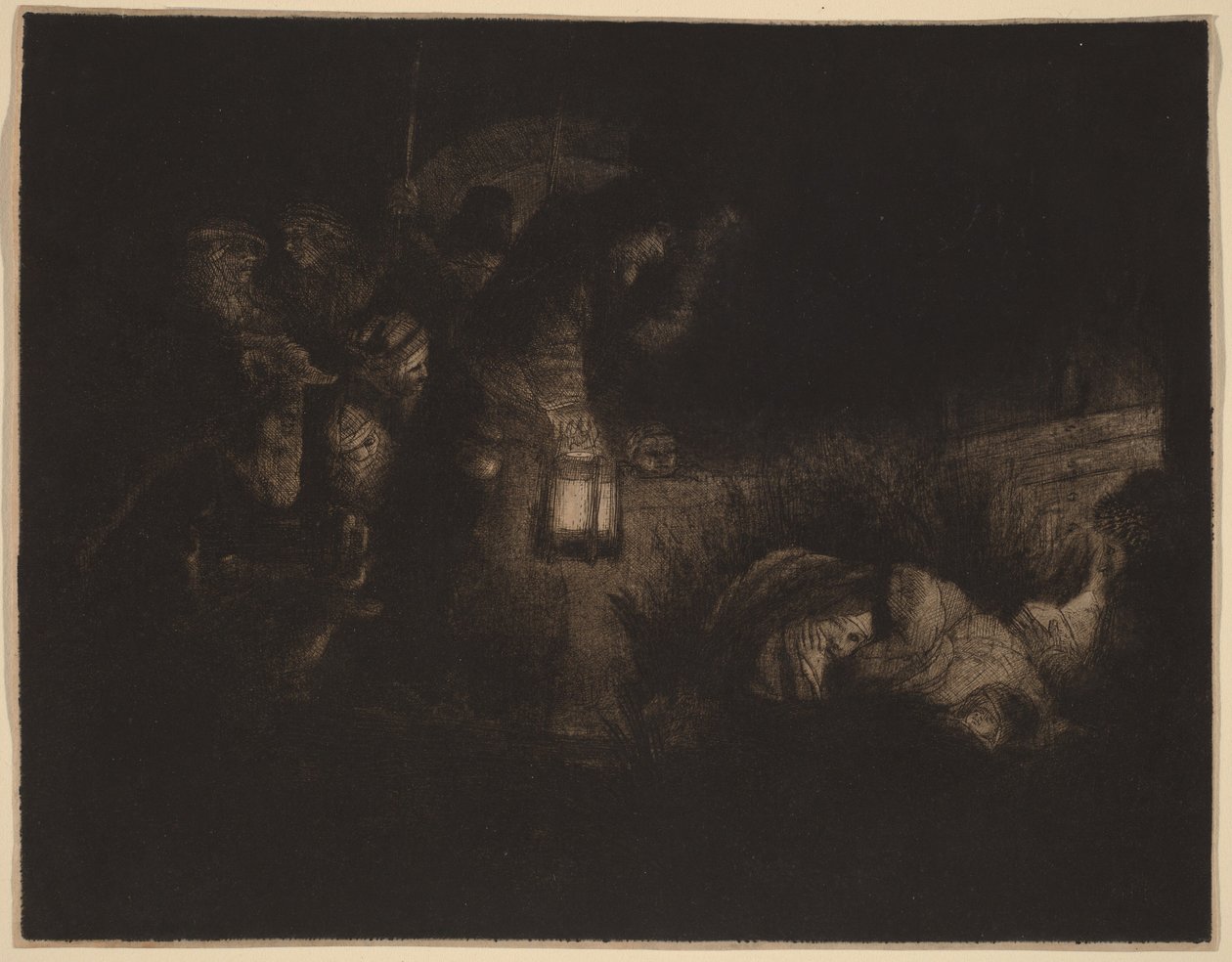 Die Anbetung der Hirten: ein Nachtstück von Rembrandt van Rijn