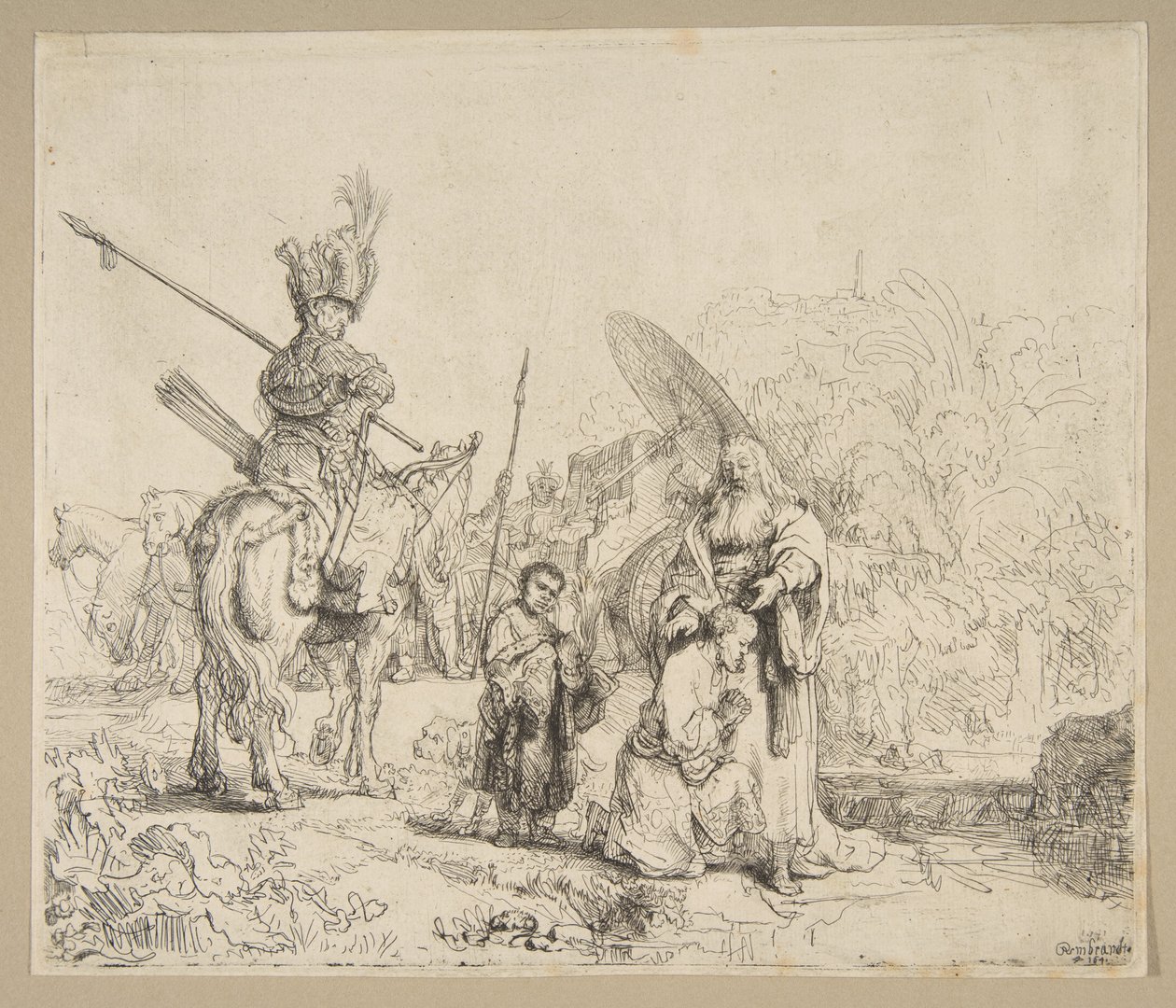 Die Taufe des Eunuchen, 1641 von Rembrandt van Rijn