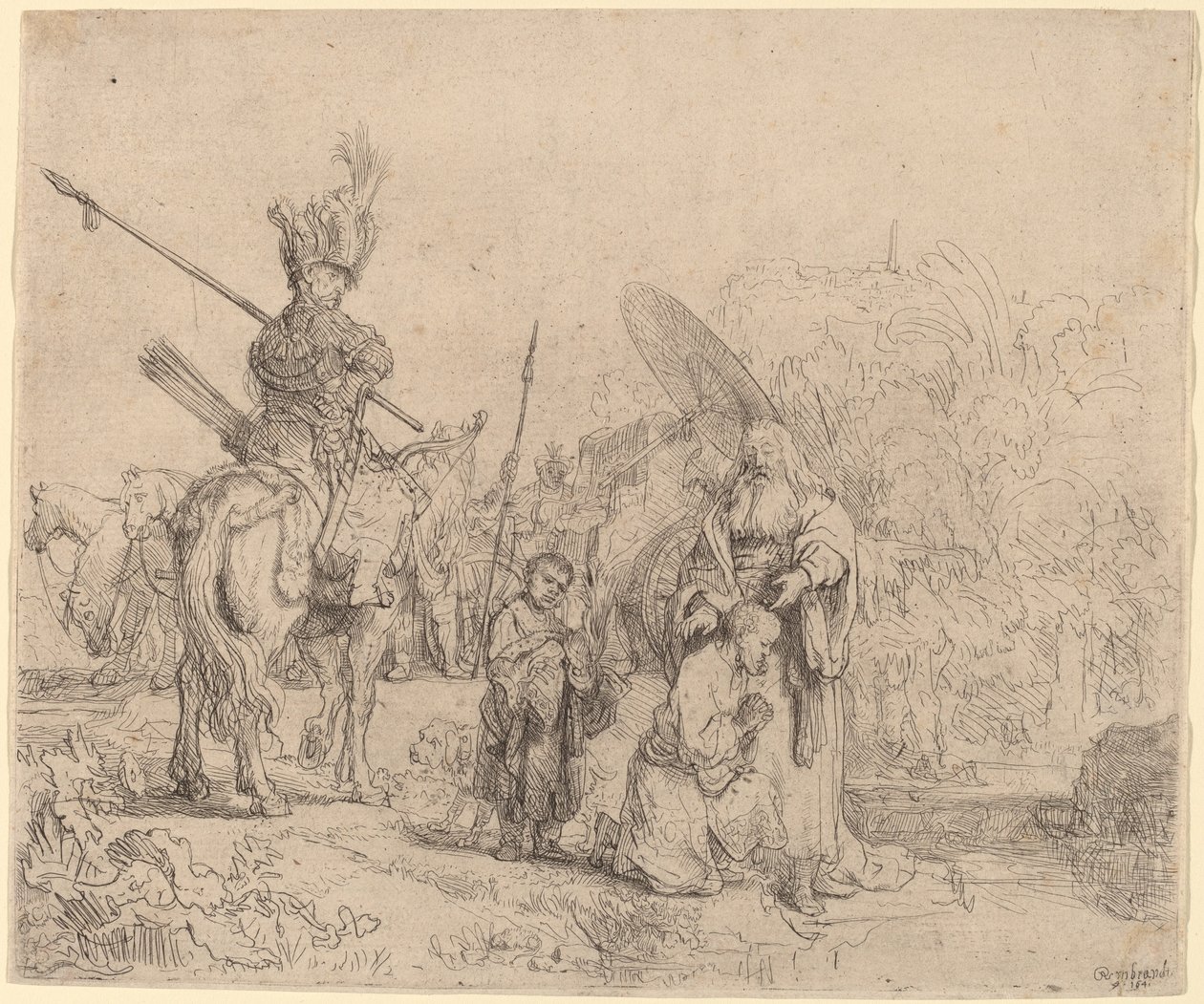 Die Taufe des Eunuchen von Rembrandt van Rijn