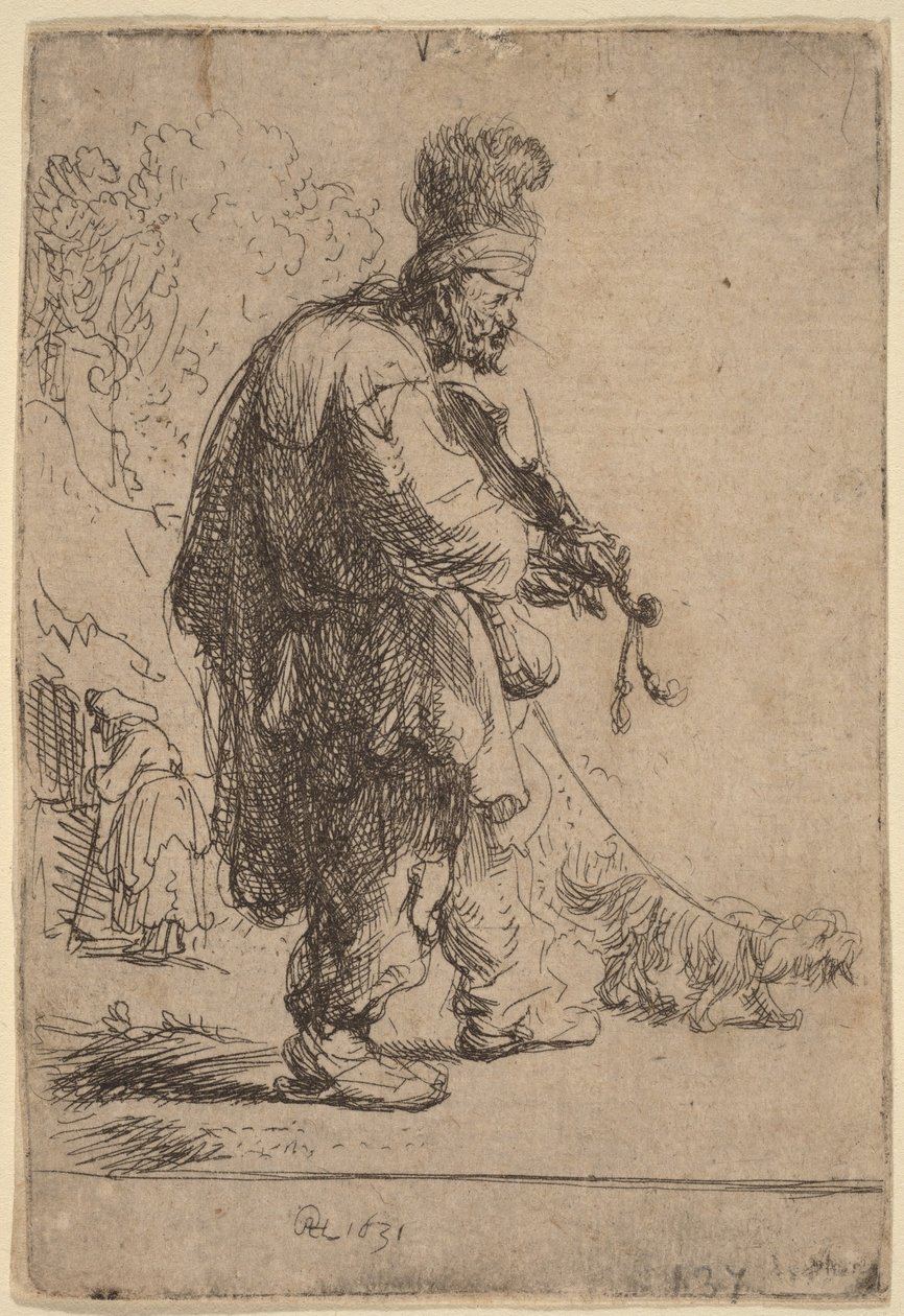 Der blinde Geiger von Rembrandt van Rijn