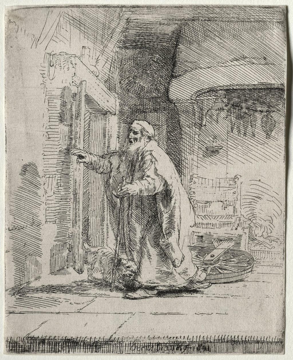 Die Blindheit des Tobit: Die größere Platte, 1651 von Rembrandt van Rijn