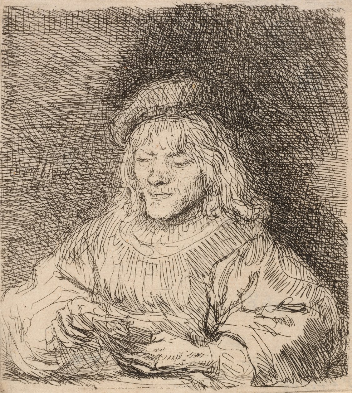 Der Kartenspieler, 1641 von Rembrandt van Rijn