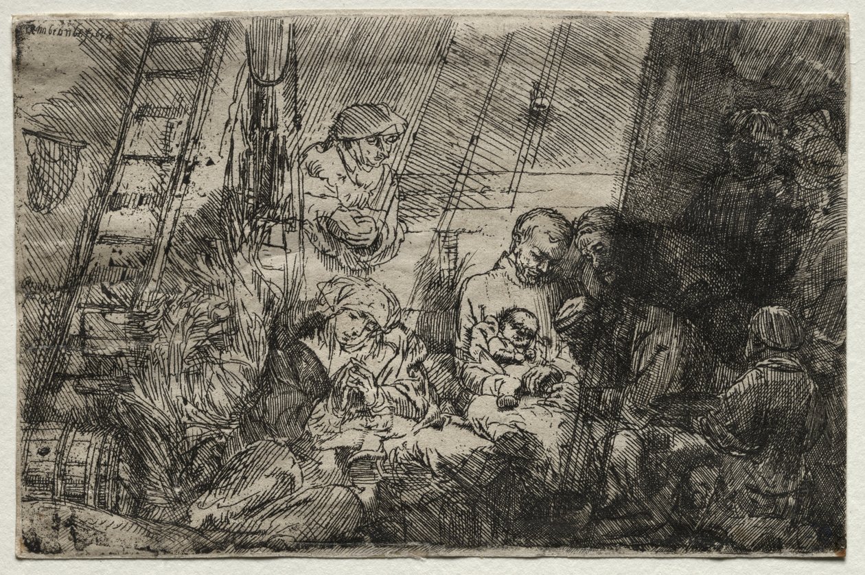 Die Beschneidung im Stall von Rembrandt van Rijn