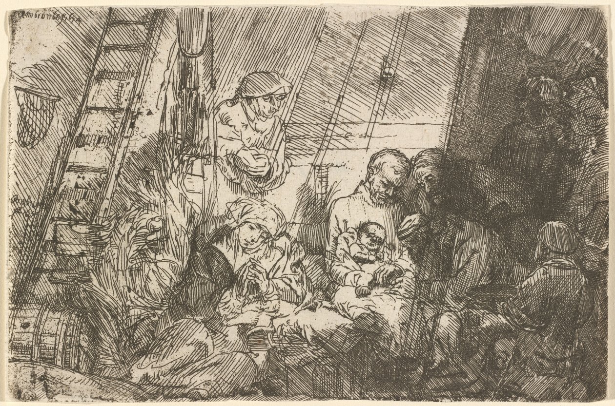 Die Beschneidung im Stall von Rembrandt van Rijn