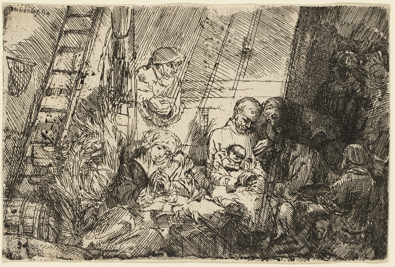 Die Beschneidung im Stall von Rembrandt van Rijn