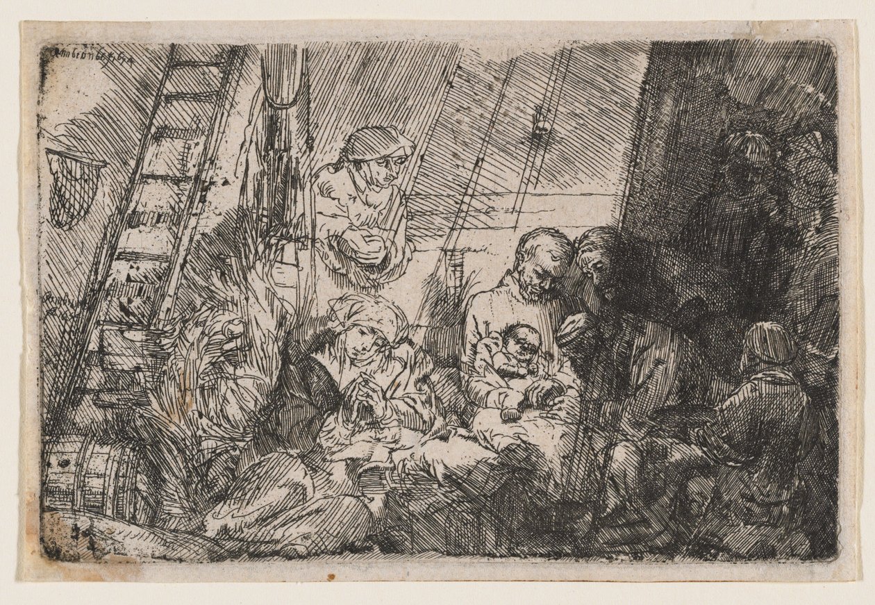 Die Beschneidung im Stall von Rembrandt van Rijn