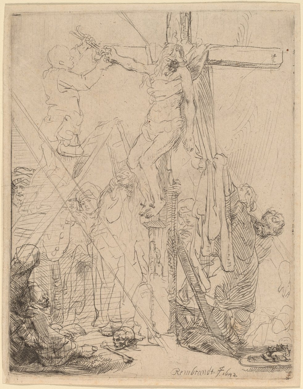 Die Kreuzabnahme: eine Skizze von Rembrandt van Rijn