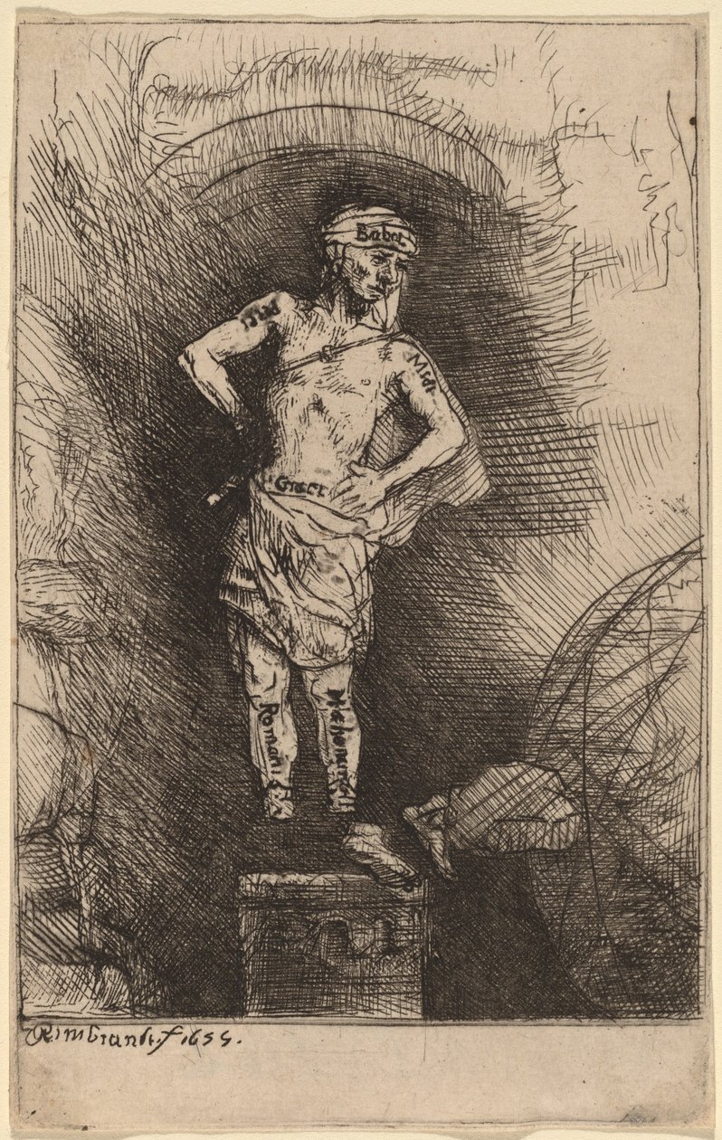 Das Bild, das Nebukadnezar sah von Rembrandt van Rijn