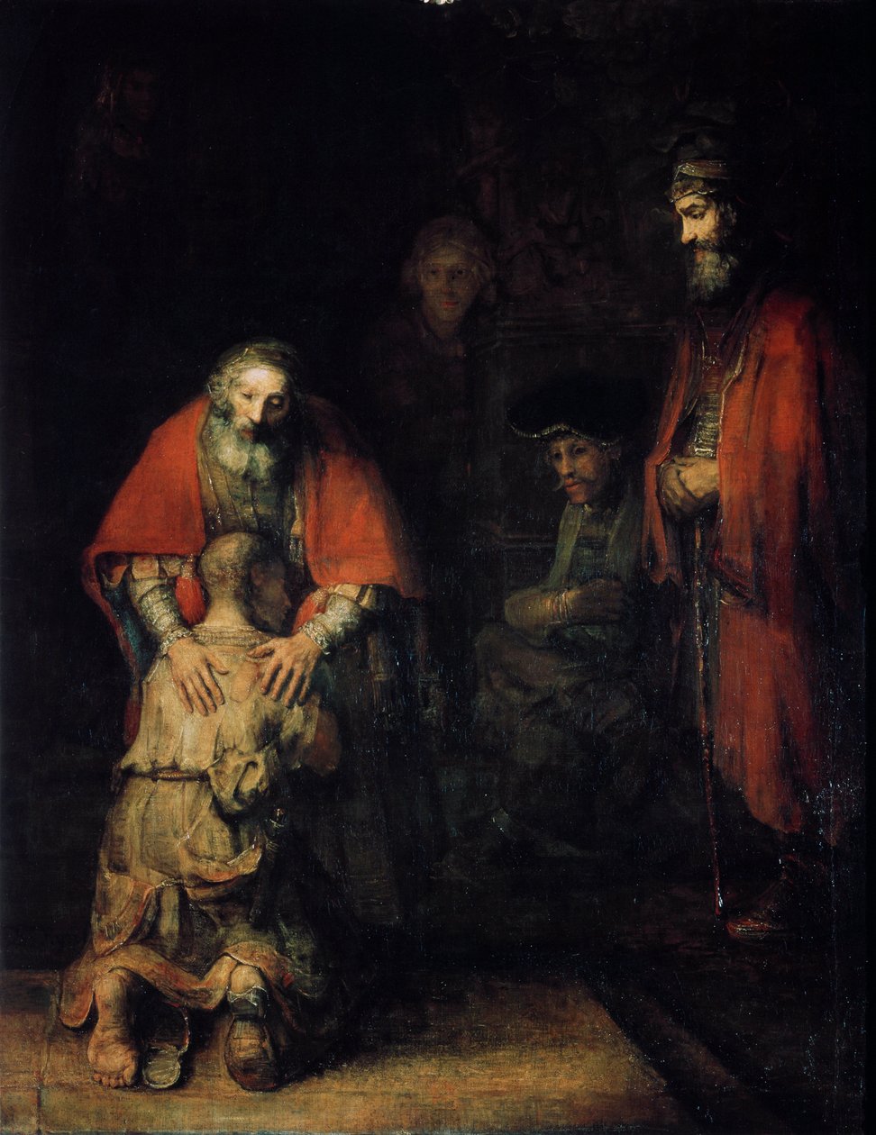 Die Rückkehr des verlorenen Sohnes, um 1668 von Rembrandt van Rijn