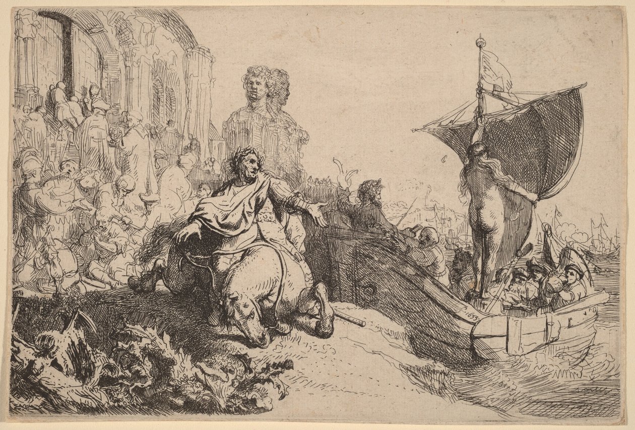 Das Schiff des Glücks von Rembrandt van Rijn