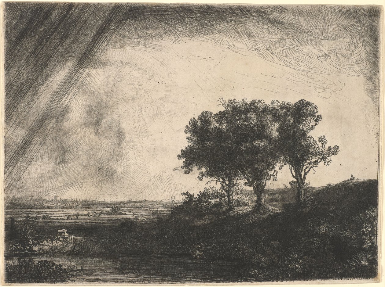 Die drei Bäume von Rembrandt van Rijn