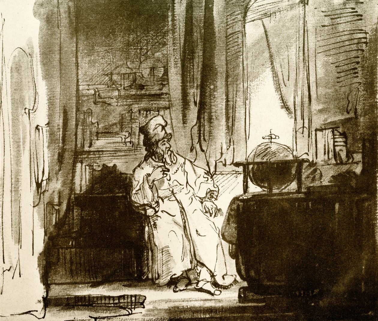 Der Philosoph von Rembrandt van Rijn