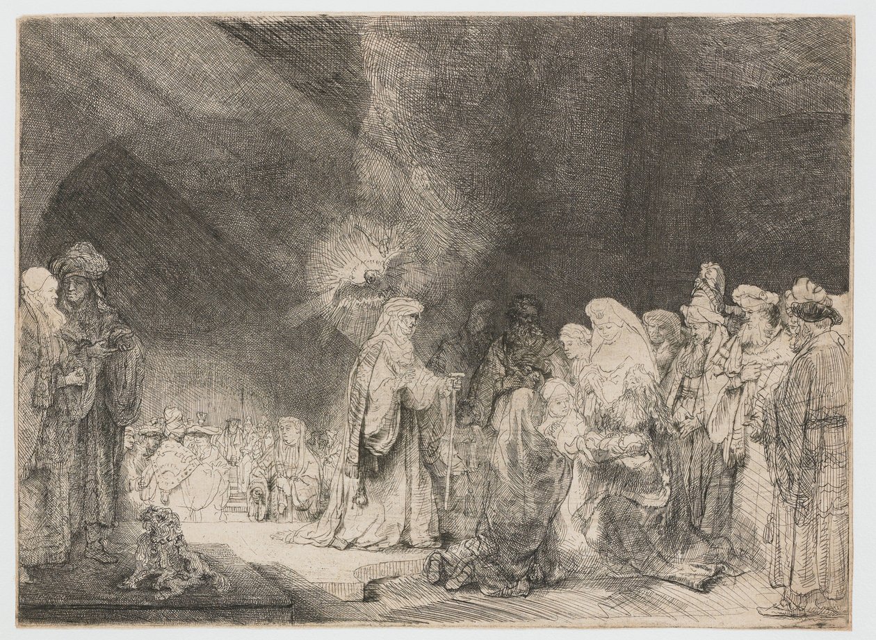 Die Darstellung im Tempel: Querformat von Rembrandt van Rijn