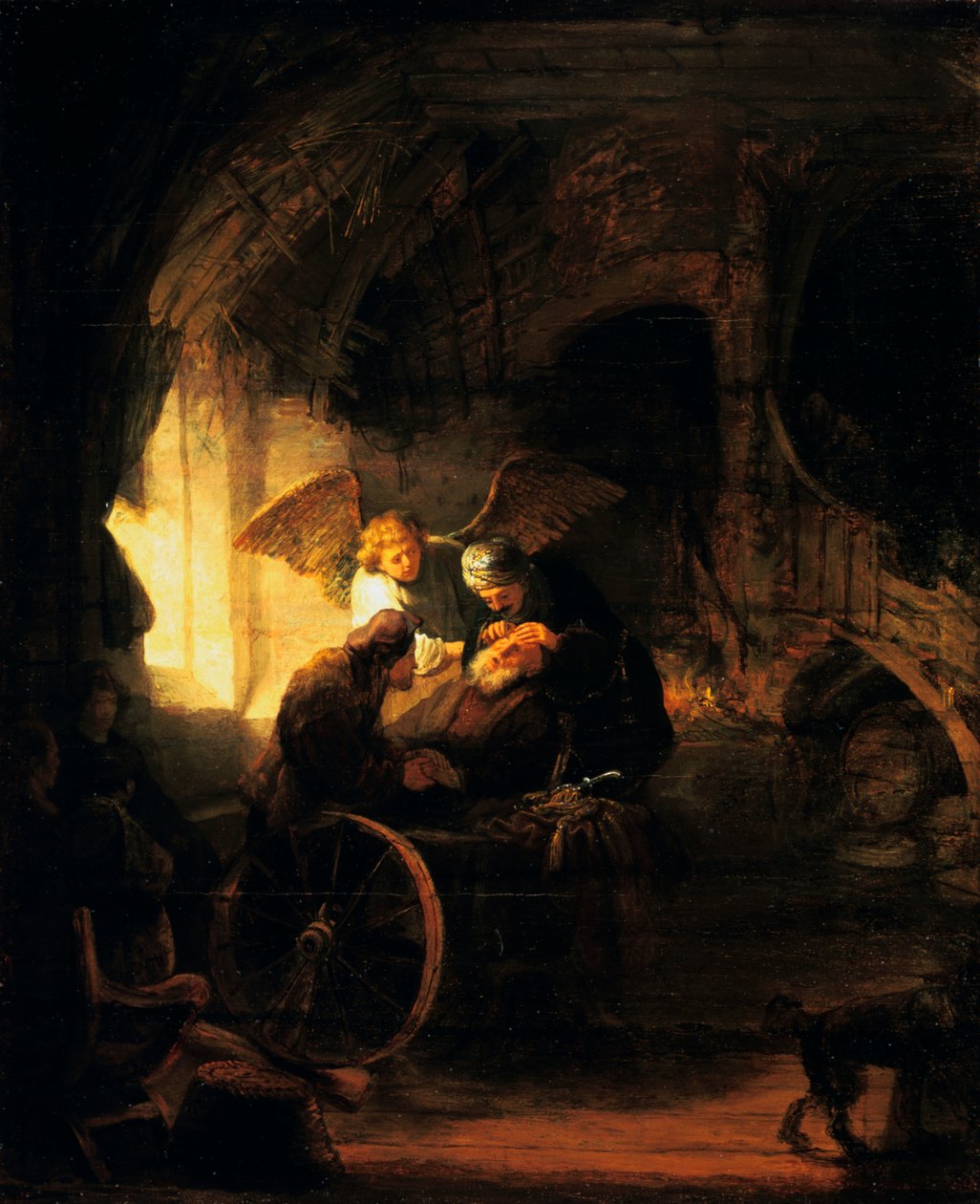 Tobias gibt seinem Vater das Augenlicht zurück, 1636 von Rembrandt van Rijn