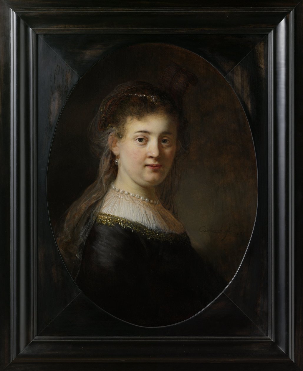 Junge Frau im Fantasiekostüm, 1633 von Rembrandt van Rijn