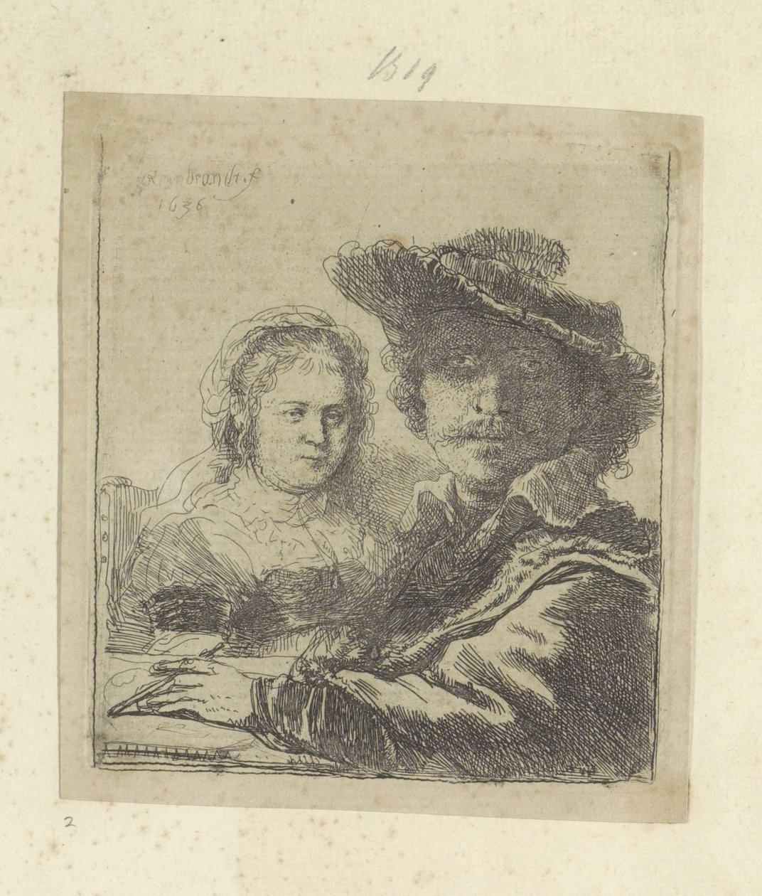 Selbstporträt mit Saskia von Rembrandt van Rijn