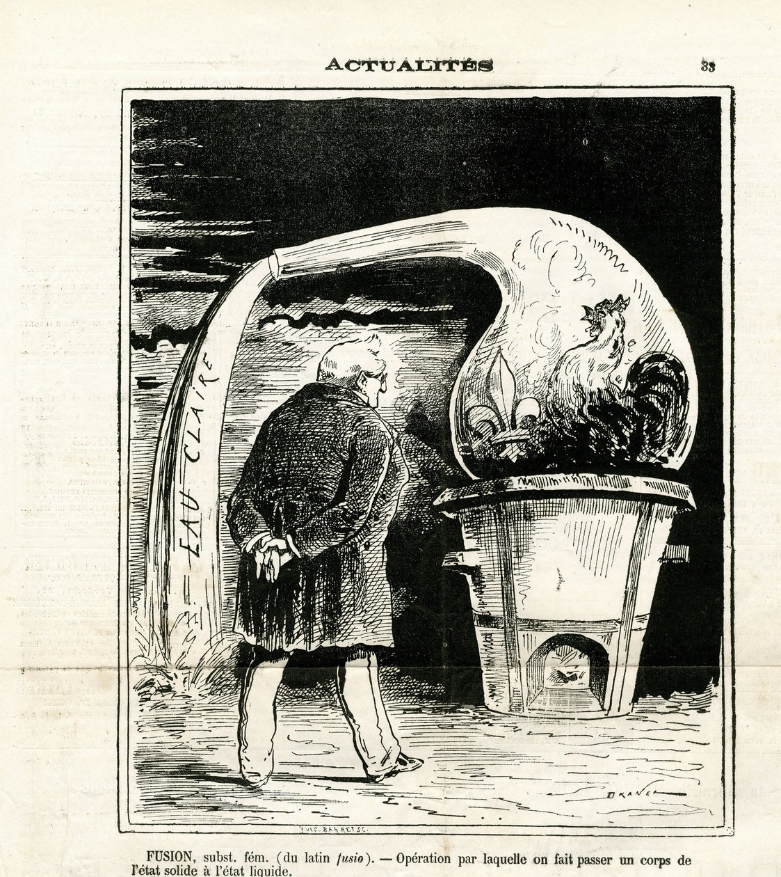 Illustration von Jules Renard Draner (1833-1926) in Le Charivari von Renard Jules Draner