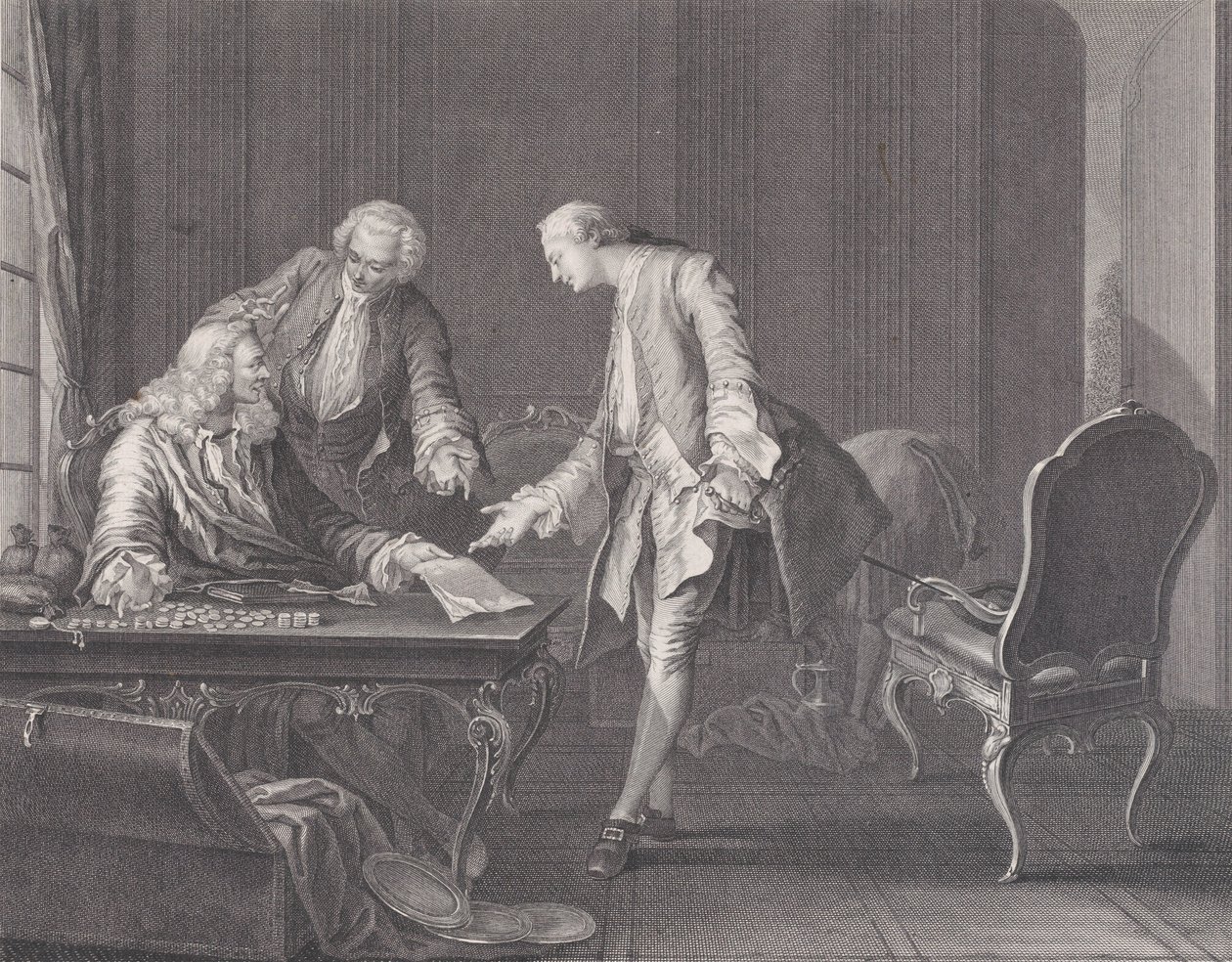 Der verlorene Sohn fordert sein Erbe, ca. 1751 von Rene Gaillard