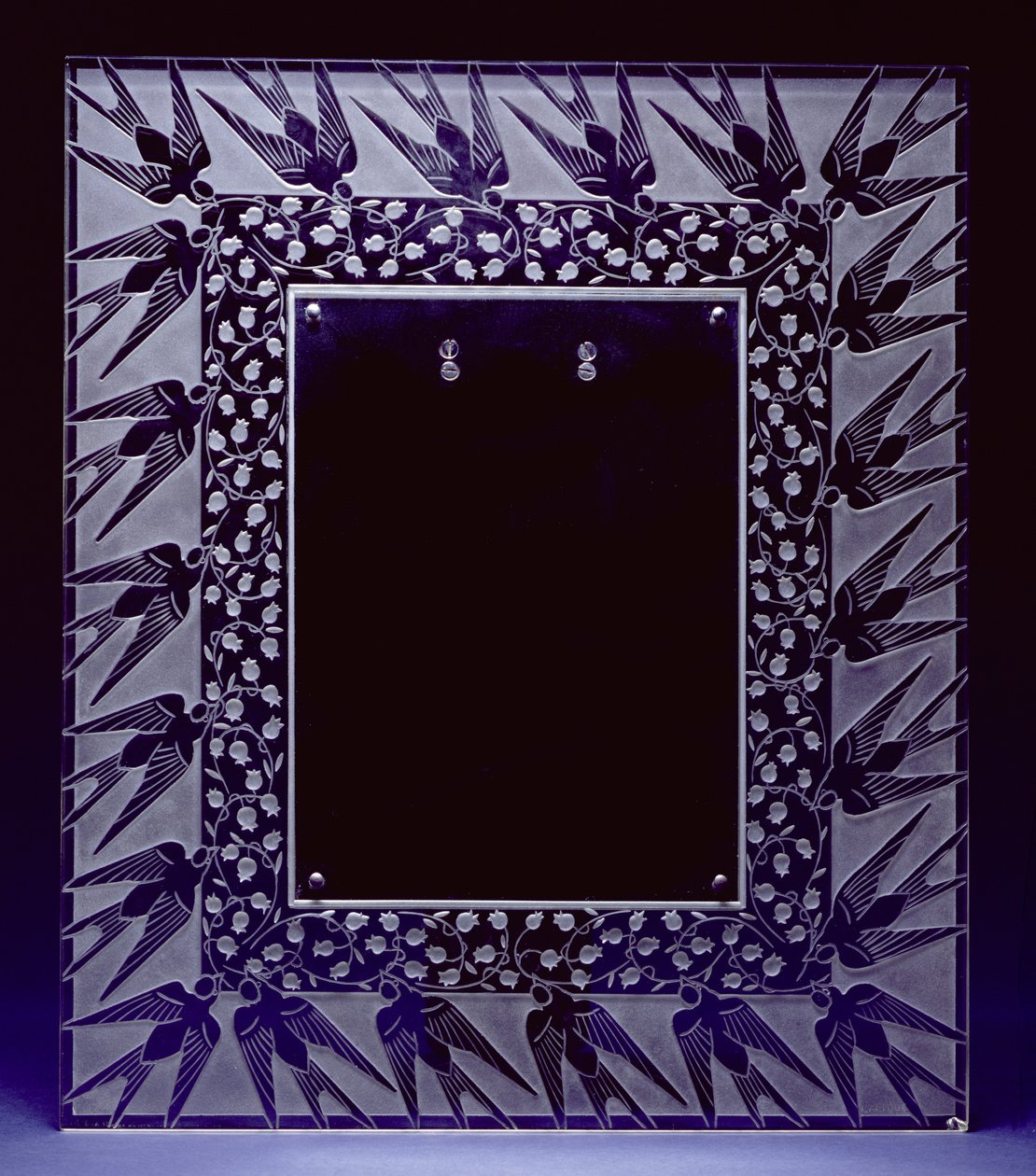 Muguet et Hirondeues Spiegelrahmen von Rene Jules Lalique