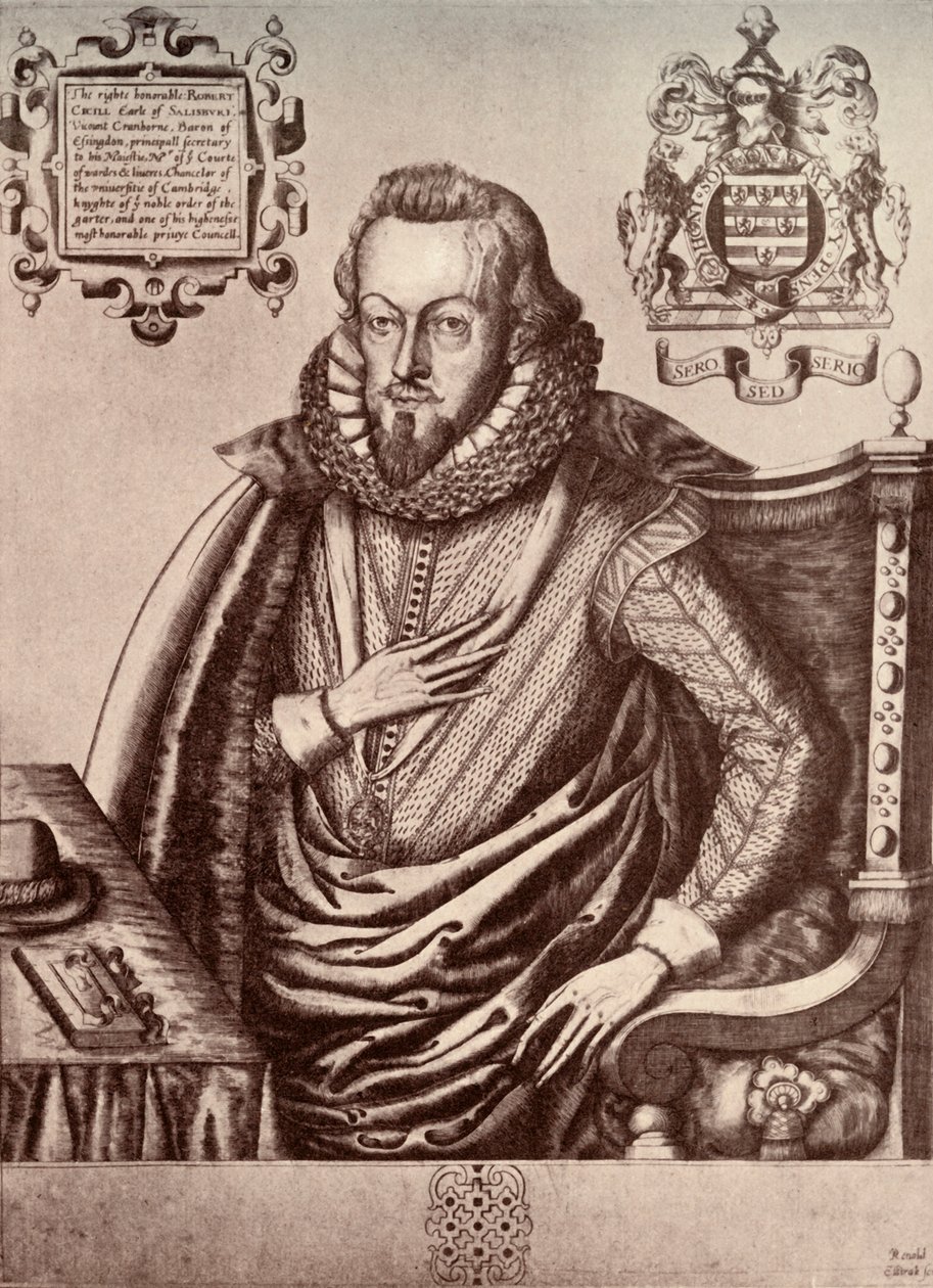 Robert Cecil, erster Earl von Salisbury, frühes 17. Jahrhundert, 1911 von Renold Elstrack
