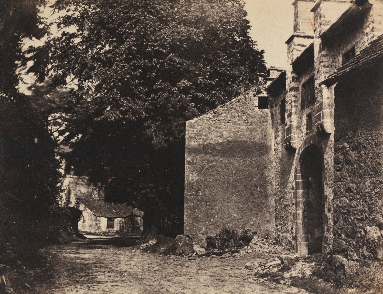 Tor zu Borwick Hall, Lancashire, 1855 von Rev. John Richardson Major
