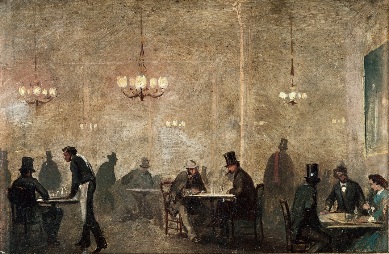 Das Café, ca. 1860-65 von Ricardo Balaca y Canseco