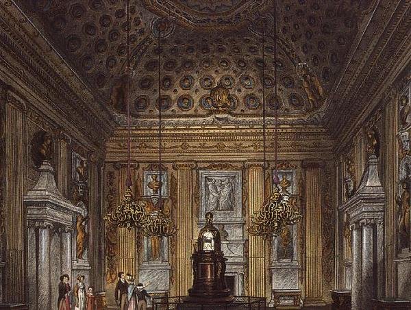 Der Kuppelraum, Kensington Palace aus Pynes Royal Residences, 1819 von Richard Cattermole