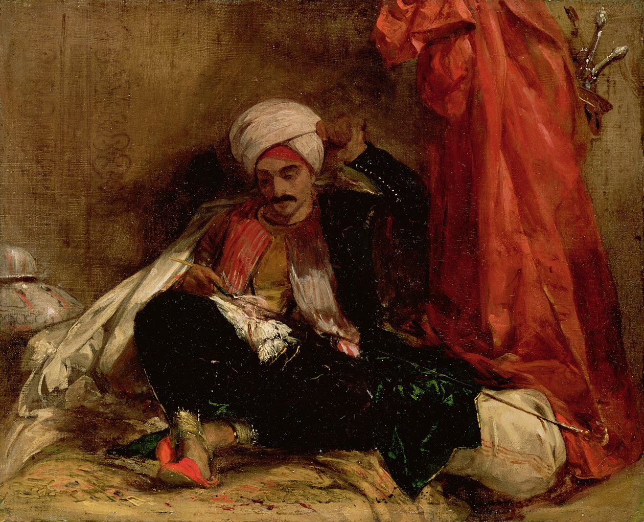 Ein sitzender Türke, 1826 von Richard Parkes Bonington