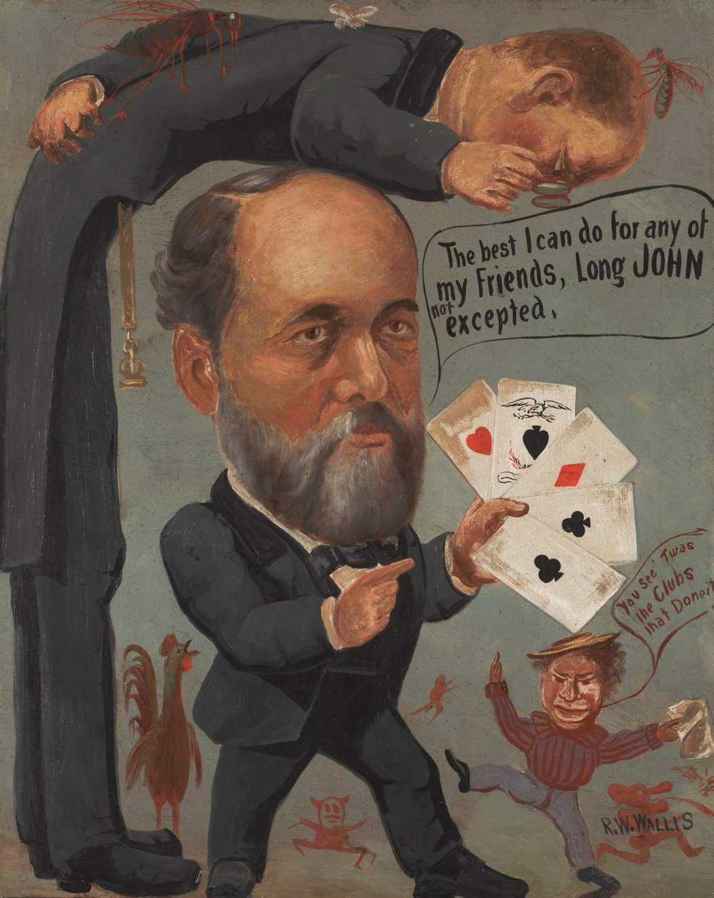 Karikatur von Charles Benjamin Farwell, 1885-90 von Richard William Wallis