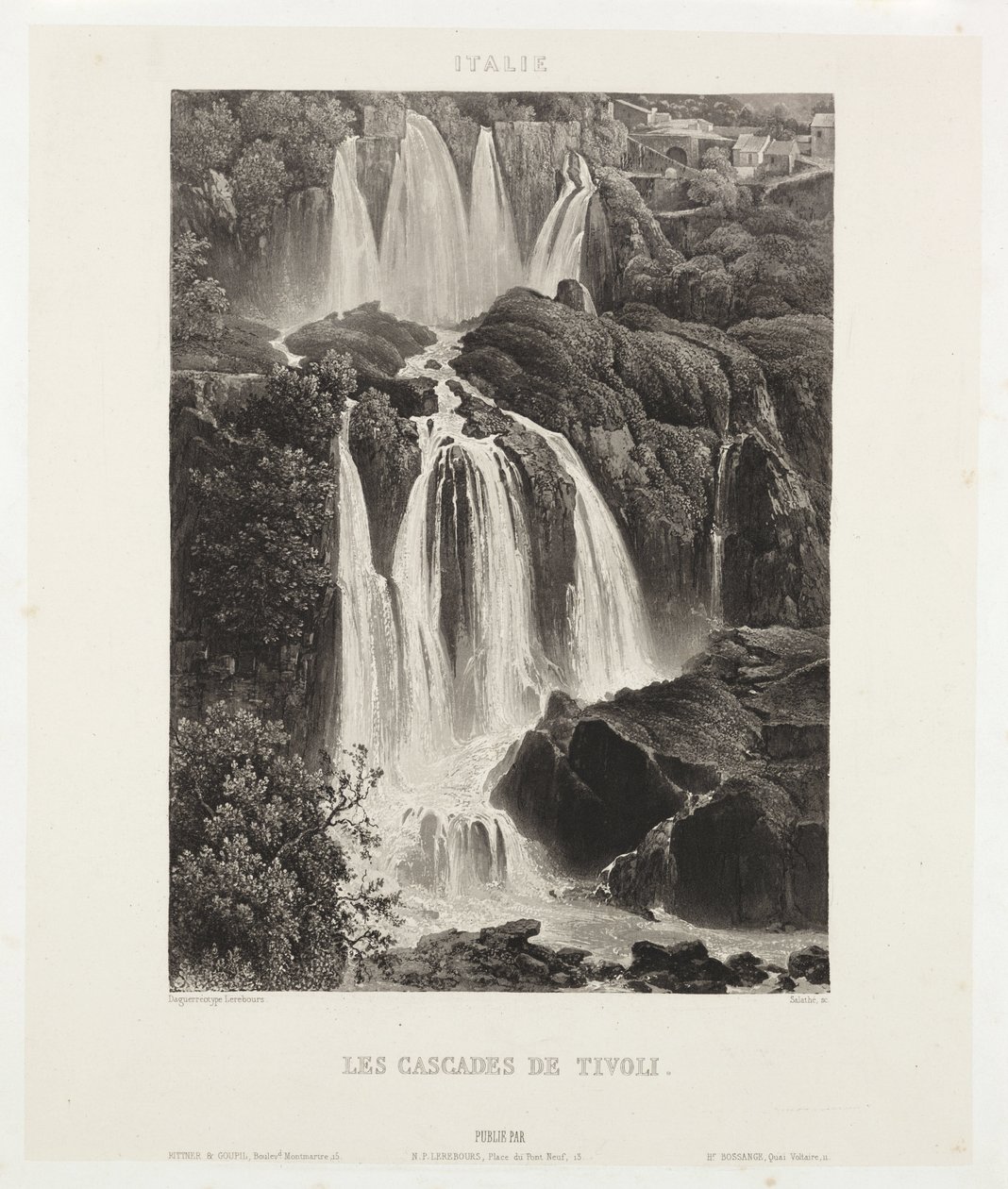 Les Cascades de Tivoli, ca. 1841 von John Pardon