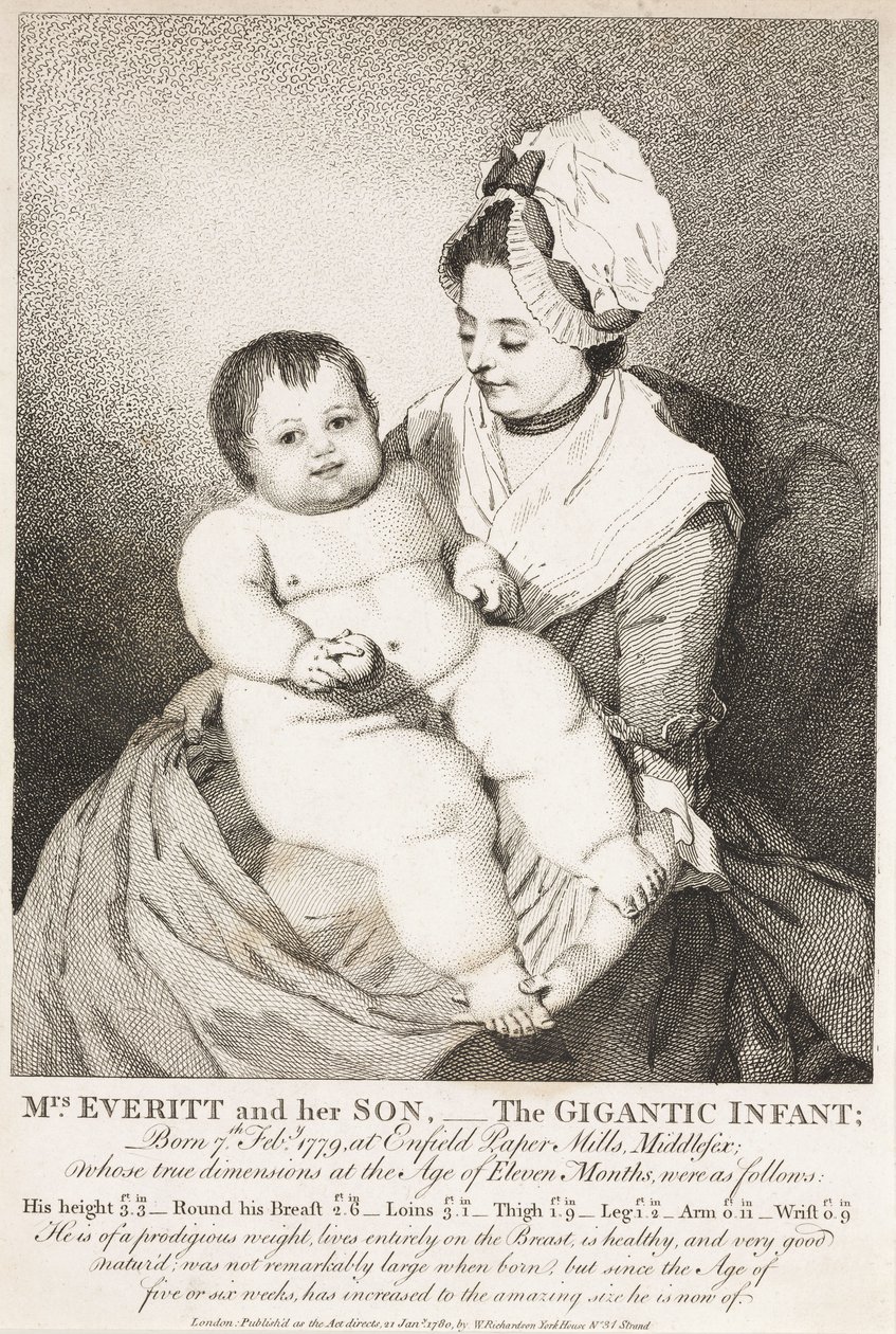 Mrs. Everitt und ihr Sohn; das gigantische Kind von John Pardon