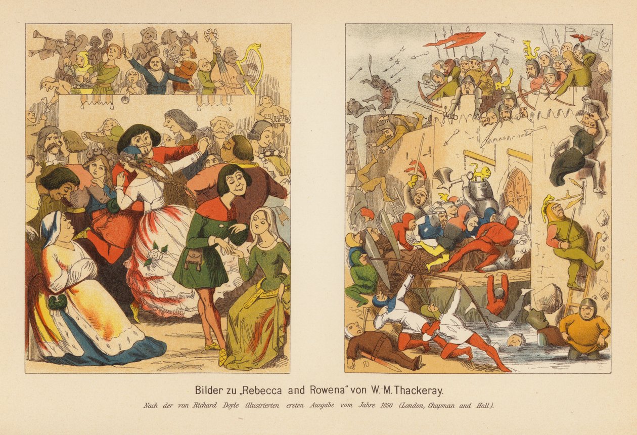 Rebecca und Rowena von Richard (after) Doyle