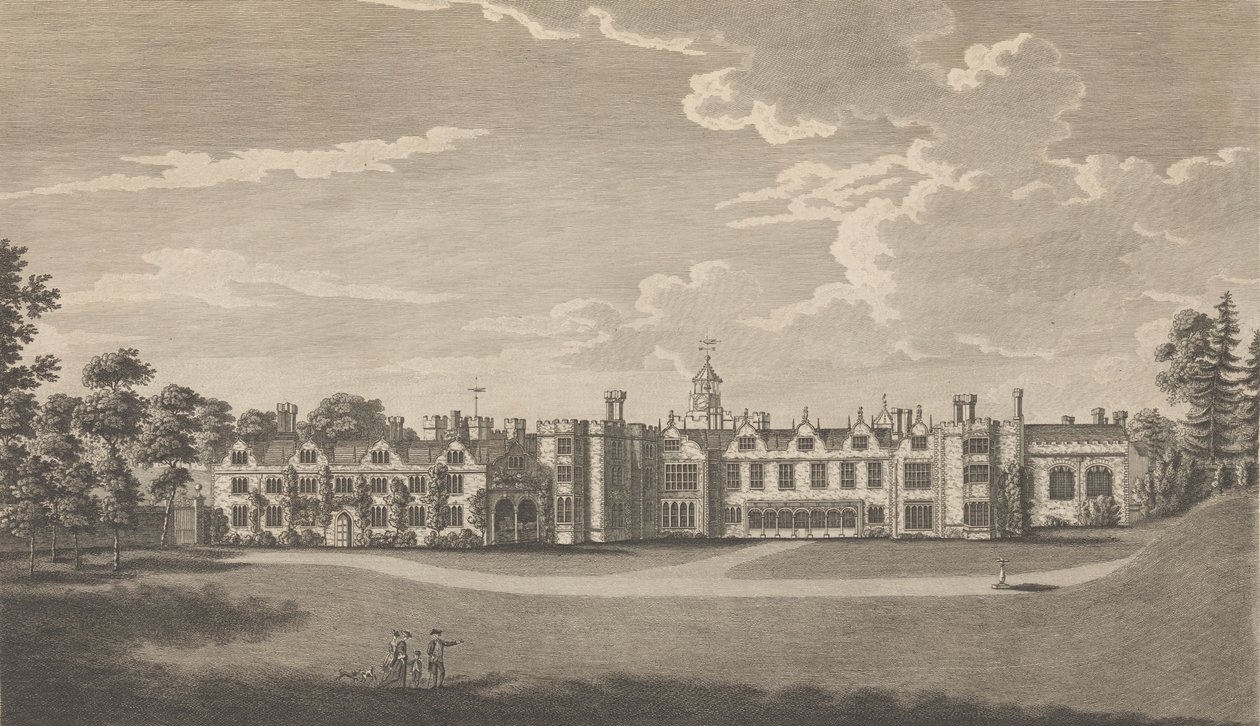 Knole, bei Sevenoke, in der Grafschaft Kent, ehemals ein Palast des Erzbischofs..., 1777-90 von Richard Bernard Godfrey