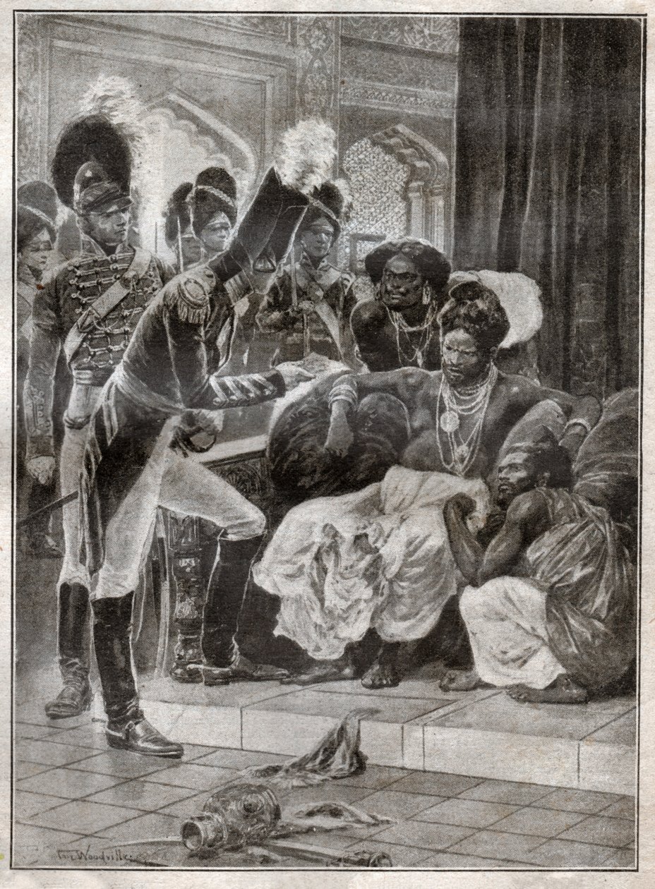 Kolonialismus in Sri Lanka (Stich) von Richard Caton (after) Woodville