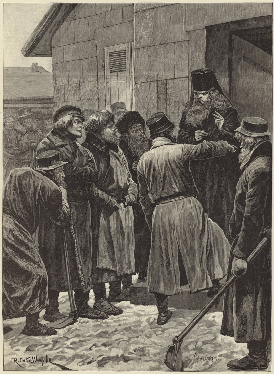 Die Hungersnot in Russland von Richard Caton II (after) Woodville