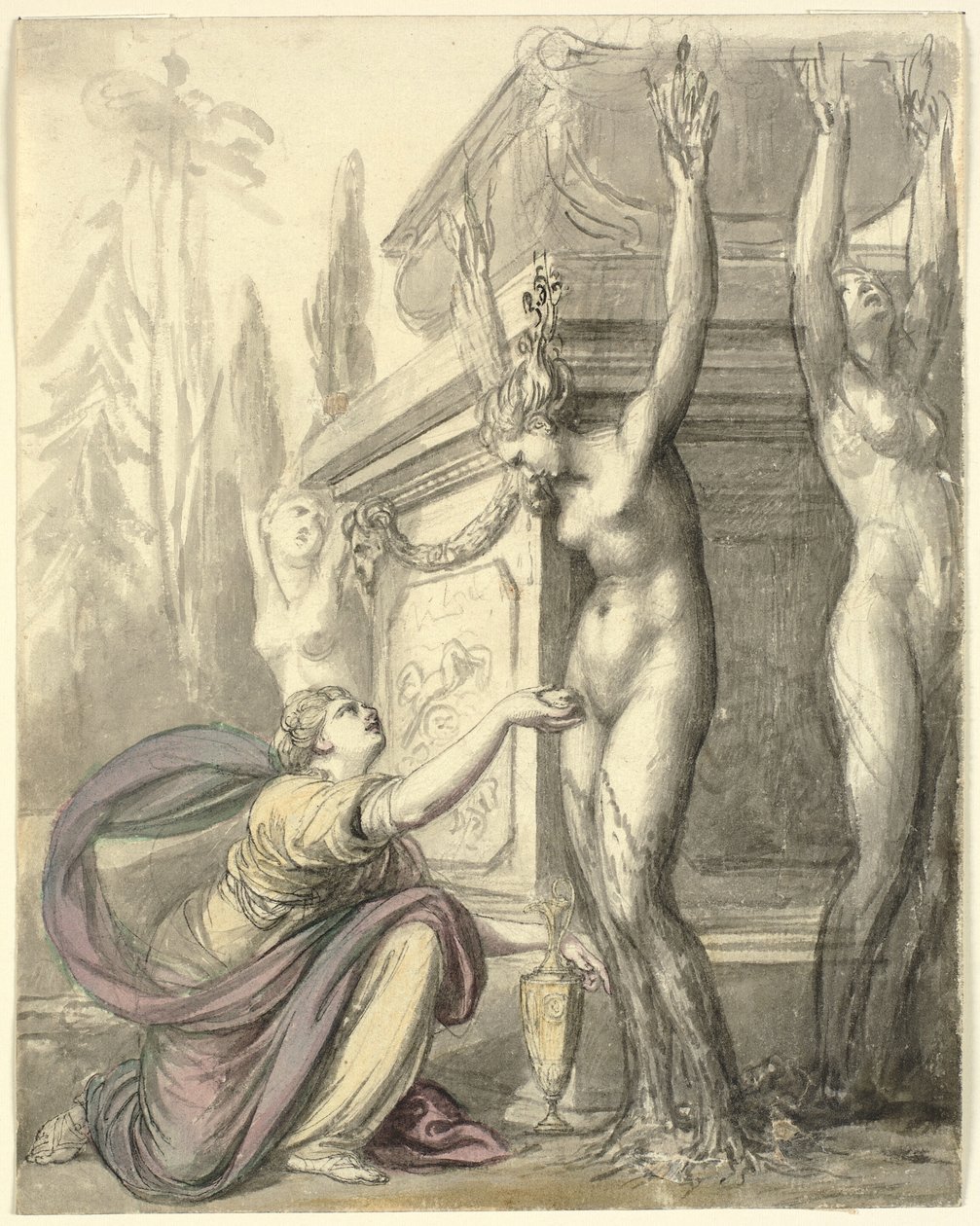 Die Heliaden am Grab von Phaeton (Ovid, Metamorphosen, II, 340-366) von Richard Cosway