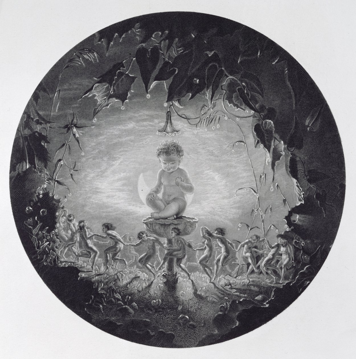 Puck und die Feen, graviert von William Home Lizars (1788-1859) von Richard Dadd