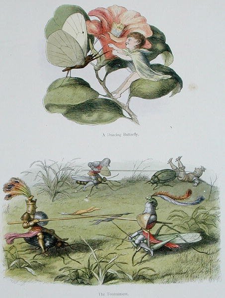 Ein tanzender Schmetterling und das Turnier, Illustrationen aus 